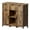 Vintage, variant on PORKISS White Floor Storage Cabinet, Wood Accent Cabinet with Drawers and Adjustable Shelves Storage, Modern Pantry Cabinet for Kitchen, Bathroom, Living Room
