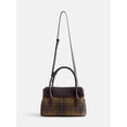 thumbnail image 3 of Free Assembly Women's Satchel, Green Plaid, 3 of 6