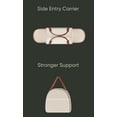thumbnail image 5 of Cat Carrier for Medium Large Cats, Dog Purse Pet Carrier PU Leather Bag for Small Dogs Puppy Rabbit, Portable Travel Handbag Airline Approved Soft-Sided Carriers with Pockets Up to 20 Lbs, 5 of 9