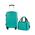 thumbnail image 2 of Wrangler 2-Piece Expandable Hard Side Carry-on Luggage Set, Teal, 2 of 14