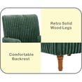 thumbnail image 4 of Jopath Modern Accent Chair with 2" Wide Wale Corduroy, 9" Solid Wood Legs, Comfortable Upholstered Armchair for Living Room Bedroom Reading Room Army Green, 4 of 9