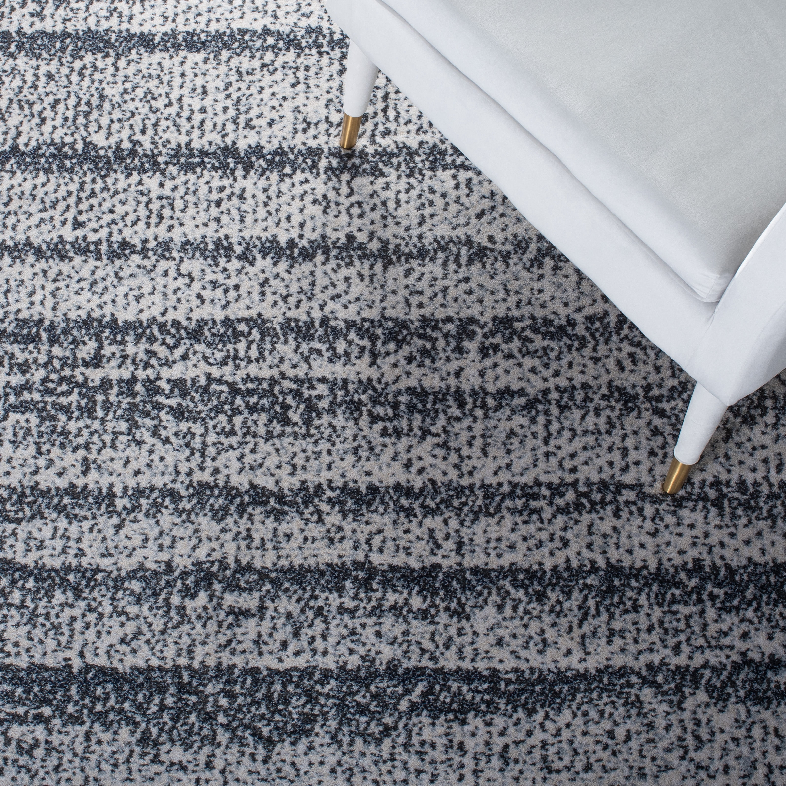 SAFAVIEH Carnegie Constantina Striped Area Rug, Gray/Navy, 9' x 12'