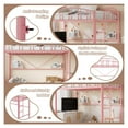 thumbnail image 4 of Yeshouse Metal Loft Bed, Twin Size with Ladder, Arched Guardrail, Sturdy Steel Slats Support, 4 of 8