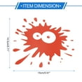 thumbnail image 4 of Unique Bargains Reflective Bumper Decal Reflective Red Square Round Eye Spots Reflective Car Sticker Personalized Decoration Vehicle Body or Door or Window, 4 of 7