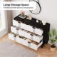 thumbnail image 5 of QinaQin Cómoda de madera estilo vintage con 6 cajones profundos, mueble organizador moderno para recámara, sala o recibidor, ideal para guardar ropa y accesorios con estilo, 5 of 8
