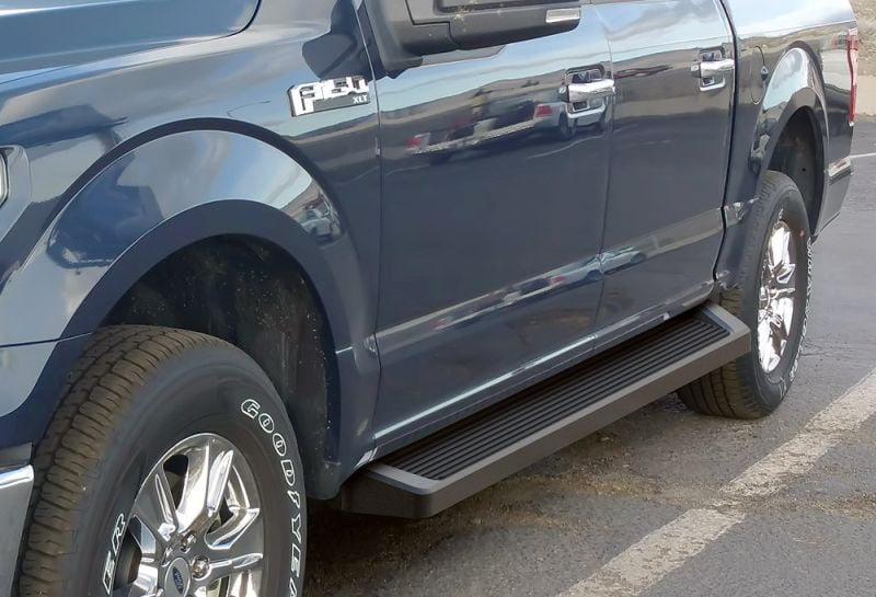 2015-2019 Ford F-150 SuperCrew Cab\ 2017-2019 Ford F-250/F-350 SuperCrew Cab Black Finish 6 Inch Running Boards For 2019 Ford F 150 Supercrew