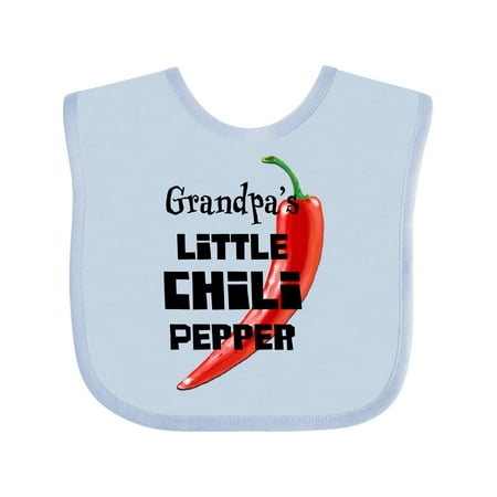 

Inktastic Grandpa s Little Chili Pepper Gift Baby Boy or Baby Girl Bib