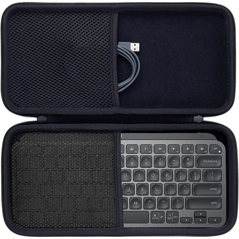 Aenllosi Hard Carrying Case Compatible with Logitech MX Keys Mini Advanced Wireless Illuminated Keyboard (Black)