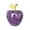 #LL New--Purple, variant on Crystal Apples Christmas Eve Gifts for Her Romantic Ornamental Apples Display