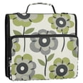 thumbnail image 5 of FORMRS Zipper Binder with Shoulder Strap 2-inch Ring 500 Sheet Capacity File Bag, Retro Flower, 5 of 5