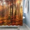 thumbnail image 3 of Pbobriich Fall Forest Shower Curtain,Country Orange Tree Shower Curtain for Bathroom 72Wx78L inch Polyester Fabric Bathroom Decoration Bath Curtains, 3 of 5