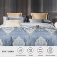 thumbnail image 2 of 3 Piece All Season Bedding king size Comforter Set, Ultra Soft Polyester Elegant Bedding Comforters, 2 of 5