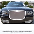 thumbnail image 3 of APS Compatible with Chrysler 300 2005-2010 Main Upper Lower Bumper Stainless Steel Chrome Mesh Front Grill Grille Insert Combo R77677T, 3 of 3