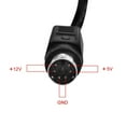 thumbnail image 4 of Nuxkst 6-Pin DIN AC/DC Adapter for I/O Magic GigaBank 320gb 3.5" External Hard Drive HD HDD 5VDC / 12VDC 1.5A-2A 6-Prong Power Supply Cord Cable PS Battery Charger Mains, 4 of 4