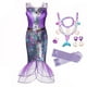 thumbnail image 4 of Disney-vestido de la Sirenita Ariel para niña, disfraz de carnaval, ropa de fiesta de cumpleaños, vestido de verano, 4 of 4