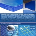 thumbnail image 4 of Almohadilla de gel para asiento de motocicleta, cómoda, suave y fresca, con absorción de impactos, cojín de asiento modificado azul (9,8 x 9,8 x 0,8 pulgadas), 4 of 10