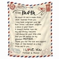 thumbnail image 5 of Fleece Throw Blanket 60x80 – Heartfelt Gift for Mom from Daughter, Son, Bonus Mom, Mother-in-Law | Inspirational Blanket for Women | Perfect Birthday Gift, Christmas Gift, Xmas Gift, Mother’s Day, 5 of 10