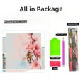 thumbnail image 2 of Watercolor Bee and Flower 5D Diamond Art Painting by Number Kits for Adults DIY Paint with Full Drill Round Diamond Gems Painting Art Craft for Home Wall Decor 13.8x13.8inch, 2 of 8