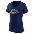 thumbnail image 2 of Women's Navy Cal Bears Logo V-Neck T-Shirt, 2 of 3