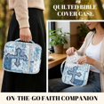thumbnail image 5 of Pzuqiu Cross Flower Bible Cover Bag for Women Large Capacity Scripture Study Carrying Book Cover Quilted Church Bag with Handle &Pocket Perfect Gift for Girls Women, 5 of 7