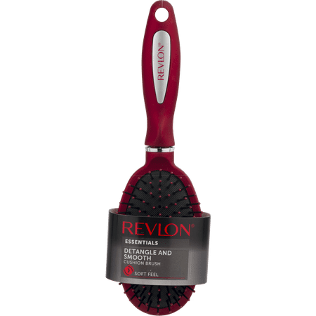 Revlon Essentials Detangle and Smooth Cushion Brush, 1.0 CT