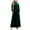 Green, variant on JGGSPWM Women's Velvet Maxi Dress High Waisted A Line Skirt Long Sleeves Dresses Black 2XL