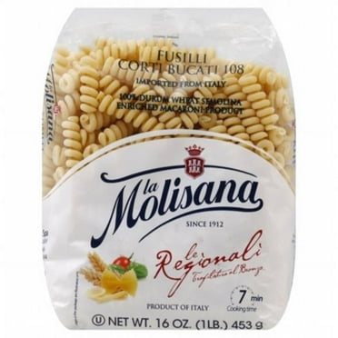 LA MOLISANA PASTA FUSILLI BUCATI CORT-16 OZ -Pack of 12