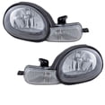thumbnail image 2 of For 00 01 02 Neon Headlight Headlamp Front Head Light Lamp Black w/Bulb SET PAIR, 2 of 5