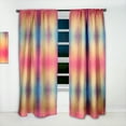 thumbnail image 2 of Designart 'Colorful Geometric Diamond Pattern ' Modern Curtain Panel, 2 of 5