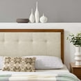 thumbnail image 5 of Modway Draper Tufted King Fabric and Wood Headboard in Walnut/Beige, 5 of 9