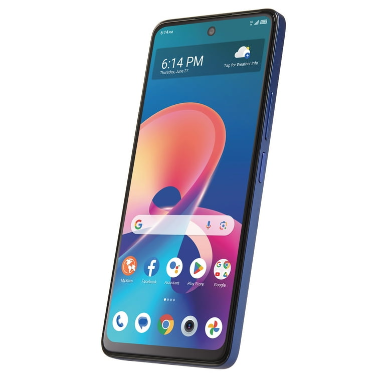 スマートフォン本体 050500F Bluejay 128GB Verizon TCL 50XE, 128GB, Dark Blue, Prepaid Smartphone [Locked to