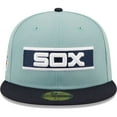 thumbnail image 2 of Men's New Era Light Blue/Navy Chicago White Sox Beach Kiss 59FIFTY Fitted Hat, 2 of 6