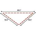 thumbnail image 4 of 2 Pack Bandana Uni pour Chien Foulard en Coton Réversible Rouge pour Grands Chiens, 4 of 4