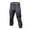 Grey, variant on Mens Athletic Pants Bright Blue Waistband Leggings Compression 3/4 capri pants 4-Way Stretch Quick Dry Yoga Gym Basketball Training Pants