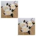 thumbnail image 3 of Monstrate 6 paquetes/lote Flores de seda artificiales de bajo mantenimiento Durabilidad duradera Aspecto realista blanco blanco 2Conjunto, 3 of 6