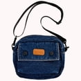 thumbnail image 2 of Bolso Bandolera Mezclilla para Mujer Bolso Hombro Informal Jean Bolso (azul Oscuro), 2 of 9
