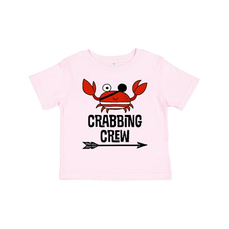 

Inktastic Crabbing Crew Crab Lover Gift Toddler Boy or Toddler Girl T-Shirt