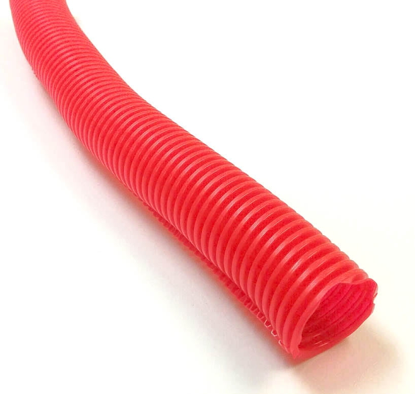 25  FT 3/8" ID,RED SPLIT LOOM,WIRE COVERING.3.7. 