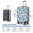 thumbnail image 4 of Yiaed Boat In Ocean Print Travel Luggage Cover Suitcase Protector Fits 18-32 Inch Luggage Wheel Covers Patterned Elastic Luggage Anti-scratch（No luggage）-Large, 4 of 5