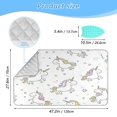 thumbnail image 2 of Ironing Mat Portable Ironing Blanket for Table Top Travel Ironing Pad for Washer Dryer 27.6" x 47.2" Cute Unicorn, 2 of 6