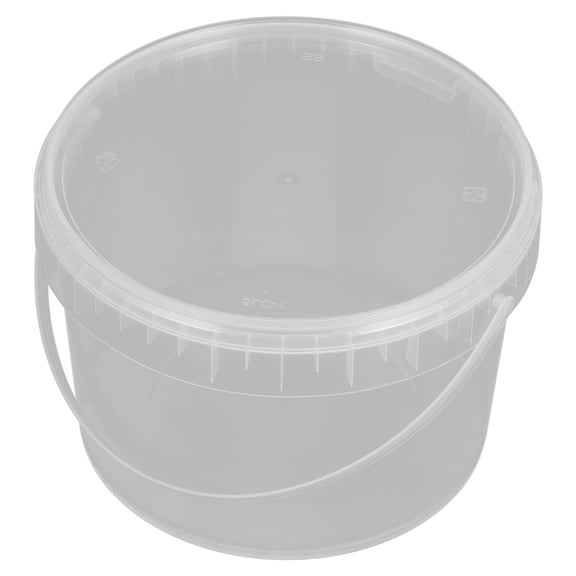 PTOOTP Lightweight Clear Plastic Bucket for Outdoor Use and Storage, Transparent Utility Pail for Home and Garden