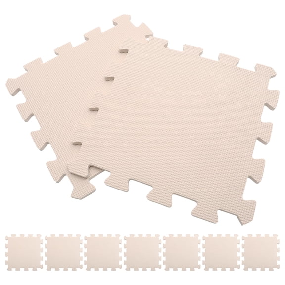 HONMEET 9Pcs Crochet Blocking Mats for Craft Enthusiasts Beige 11.79X11.79in