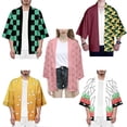 thumbnail image 3 of Cosplay Capa anime Ghost Slayer kimono Kanamon Tanjiro Surf Ropa Con Los Mismos Niños Adultospangjing, 3 of 4