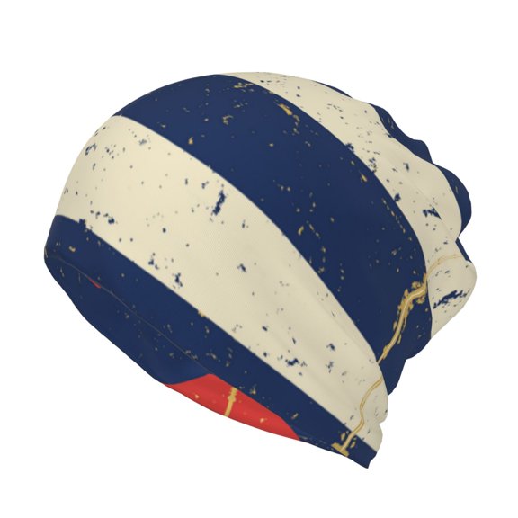 Multifunction Beanie Hat Cuban Flag Retro Beanie Hat Scarf Stretch Skull Cap For Women Men