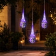 thumbnail image 6 of Halloween Hanging Light Up Spider Egg Sacs Decorations, Hanging Web Prop with Black Spiders, Indoor Outdoor Halloween Decor for Party Proch Yard Tree, 6 of 7
