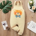 thumbnail image 2 of Infant Baby Girl Clothes Baby Girl One Piece Jumpsuit Suspender Pants Onesie Romper Jumpsuit Overalls Pants Apricot 9-12 Months, 2 of 5