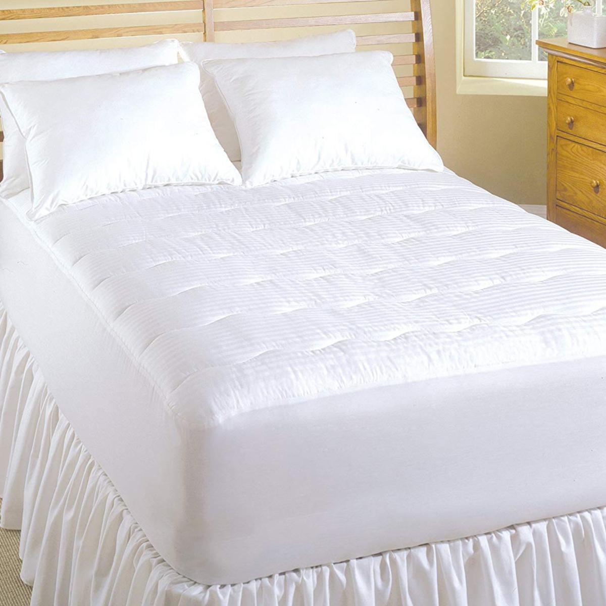 Safe u0026 Warm 100% Cotton Top Electric Warming Mattress Pad, Safe and Warm  Low Voltage and Invisiwire Technology, 11 Heat Settings, 10 Hour Auto  Shut-Off and Overheat Protection, Fits 18 Mattress - Walmart.com