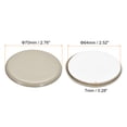 thumbnail image 2 of Uxcell Furniture Sliders Plastic Self-adhesive Round Sliding Pads for Carpeted Tile Vinyl Hardwood Floors 2 3/4" 4Pcs, 2 of 6