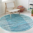 thumbnail image 2 of SAFAVIEH Rag Romeo Striped Fringe Cotton Area Rug, Light Blue/Grey, 4' x 6', 2 of 10