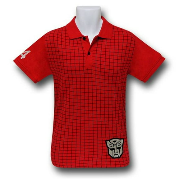 Transformers Autobot Red Polo Shirt-Men's Large